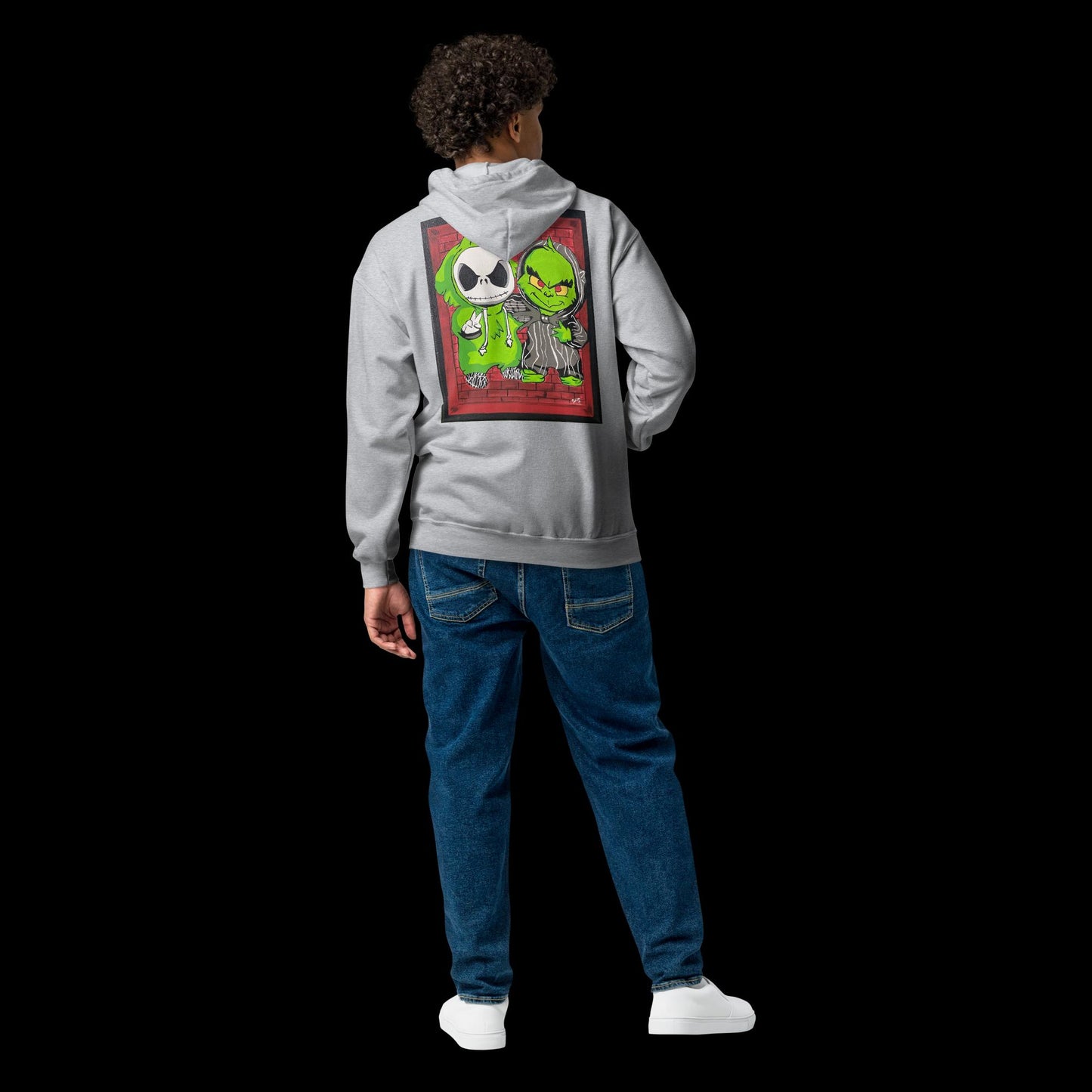 Lil Jack & Lil Grinch Chillen heavy blend zip hoodie